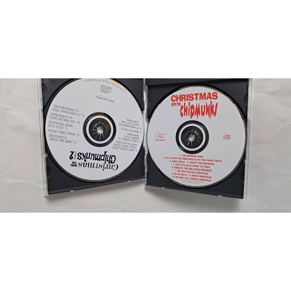 Christmas with the Chipmunks 2 CD Tin Set 2007PreOwned in Good Condition - Picture 4 of 4